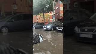 Asi ba badalona con la tormenta de agua 💦 Dana [upl. by Kimon]