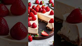 Tarta de Queso de Fresa Sin Hornear ¡Deliciosa y Fácil 🍓🎂Parte 2 ketofacil ketosabor recetas [upl. by Atahs]