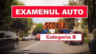 EXAMENUL AUTO CATEGORIA B  SIMULARE TRASEU IN TRAFIC [upl. by Ahseikal]