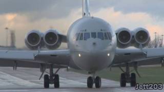 RAF VC10 at Manchester Airport [upl. by Lanevuj]