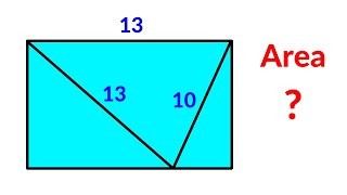 Find the area of the Rectangle  A Very Nice Geometry Problem [upl. by Adnyc243]