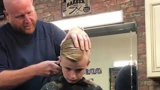 Barber pranks this kid by pretending he has cut his ear Off [upl. by Blinny]