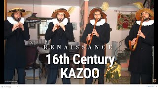 I played FOUR 16th Century KAZOOs Renaissance Italian theme [upl. by Asyar271]