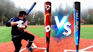 2021 VOODOO ONE vs ILLEGAL 2020 META  BBCOR Baseball Bat Showdown [upl. by Olivann]