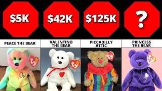 Comparison Most Expensive Beanie Babies [upl. by Lesko]