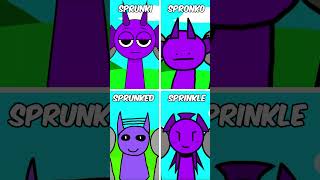 Purple Durple Sprunki Vs Spronko Vs Sprunked Vs Sprinkle incredibox sprunki shorts [upl. by Akcebar]