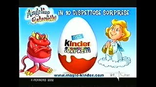 Spot ANGELINO e SATANELLO Sorprese KINDER  2002 [upl. by Vilberg]