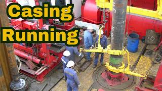 Casing Running Operation in the drilling rig [upl. by Carrnan756]