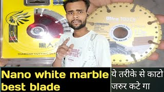 G7 Marble cutting BladeHow to cut G7 Marble Nano white marble [upl. by Otilopih]