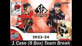 202324 Upper Deck SP Authentic 1 Case 8 Box TEAM Break 1 eBay 110424 [upl. by Thoer682]