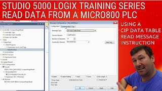 Messaging from Micro800 to Controllogix Compactlogix with MSG Message [upl. by Linnet]