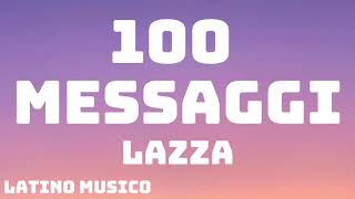 Lazza  100 MESSAGGI Sanremo 2024  TestoLyrics [upl. by Asiulairam]