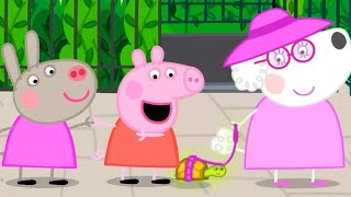 Peppa Pigs Holiday in ParisFrance with PenPal Delphine Donkey [upl. by Nekcerb]