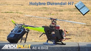 Holybro Durandal H7 ArduPilot Helicopter AC40rc2 Maiden flight 22 [upl. by Yanaton]