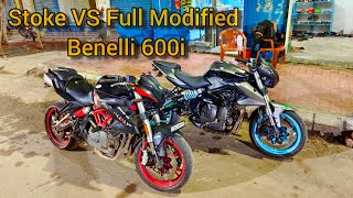 ଫୁଲ Modified VS Normal Modified Benelli 600i  Sound ଟେଷ୍ଟ benelli rider 600i [upl. by Donadee]