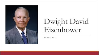 Dwight David Eisenhower 19531961 [upl. by Eibrab]