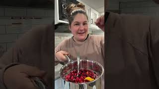 Cranberry Sauce Recipe cranberrysauce thanksgiving thanksgivingrecipe holidayrecipes [upl. by Martinson36]