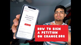 HOW TO SIGN A PETITION ON CHANGEORG [upl. by Boony312]