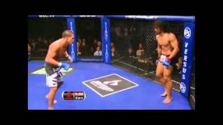 Wow MMA Fighter Anthony Pettis Comes Off Cage W Amazing Kick To Guys Face BooBooTV com [upl. by Kam247]