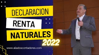 ACTUALIZACION RENTA PERSONAS NATURALES 2022 Obligados y No obligados a declarar renta el año 2022 [upl. by Leile]