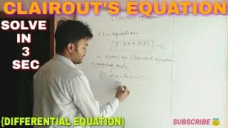 CLAIROUTS EQUATION IN HINDI 🔥 [upl. by Senoj31]