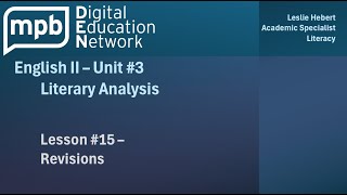 MPB English II Unit 3 Lesson 15 Revisions [upl. by Vicky]