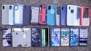 Most Durable iPhone X Cases Drop Test Top 12 [upl. by Ulphia813]