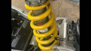 VTR1000 shock replacement [upl. by Doreg]