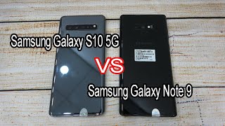 Samsung Galaxy S10 5G vs Samsung Galaxy Note 9  SpeedTest and Camera comparison [upl. by Ixela]