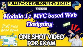 Mod1 FSD Imp Topics Module WisePASSINGNotes PACKAGEFULLSTACK DEVELOPMENT 21CS62vtu 21cs62 [upl. by Akela]