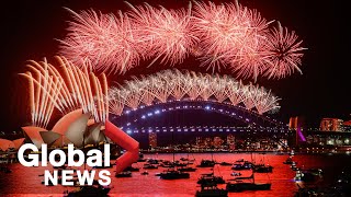 New Years 2022 Sydney Australia puts on spectacular fireworks show [upl. by Lewiss426]