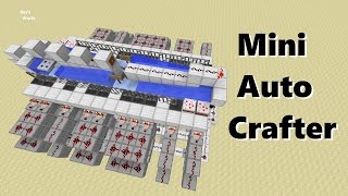 Mini Auto Crafter Observer Piston Repeater Comp Hook  Minecraft [upl. by Seuqcaj381]