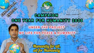 Campaign quotOne Year For Humanity 2030quot under the Project quotMy Life for Peace amp Humanityquot Suhel Ansari [upl. by Osyth572]