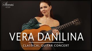 VERA DANILINA  Classical Guitar Concert  Mozart Bach Sor VillaLobos amp more  Siccas Guitars [upl. by Nilra]