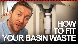 HOW TO FIT BASIN WASTE VALVE  Plumbing Tips [upl. by Asil]