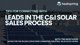 Tips for Connecting with Leads in the CampI Solar Sales Process [upl. by Lauder]