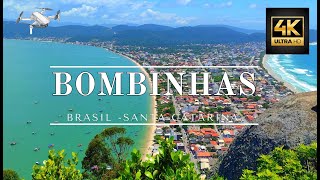 Praia de Bombinhas Espetacular Drone 4k  Santa CatarinaBrasil [upl. by Akapol]