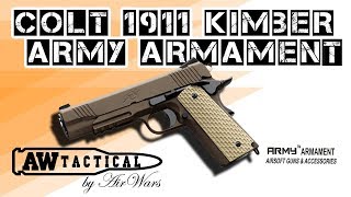 Страйкбольный пистолет Army Armament COLT1911 Kimber R28 R28B [upl. by Sheryl]