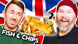 Americans Try Weird British Meals for the First Time [upl. by Naahsar]