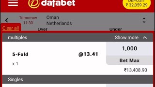 HOW TO BET IN DAFABET  RIGHT WAY TO PLACE BET  PARLAY BETS IN DAFABET  5 FOLD BET IN dafabet [upl. by Blakely]