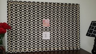 How to Make a Fabric Cork Board [upl. by Aicssej]