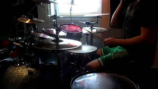 Aversions Crown  Hollow Planet Drum Cover by 16 year old LSD [upl. by Aicyla]