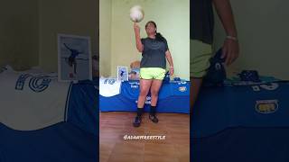 Manobra quotNeck to Solequot de Futebol Freestyle freestylefootball explore futbol [upl. by Prochora]