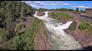 The waterfalls in Trollhättan in 2022 4K [upl. by Ekusoyr]