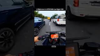 150k views 2 Kawasaki Ninja zx10r vs KTM hyper ride with traffic bikes ytshorts shorts viralvideo [upl. by Theodoric]