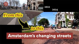 Amsterdam’s Weesperzijde A Street Redesign for Cyclists and Pedestrians [upl. by Balcke]