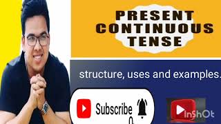 Present continuous tense structure uses and examples grammar viralvideo [upl. by Ria579]