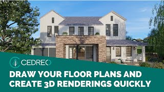 Cedreo a Home Design Software to Draw Floor Plans and Create 3D Renderings In a Matter of Minutes [upl. by Claybourne731]