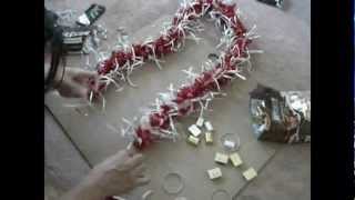 SPEED UP Making quot3Dquot Candy Lei thats Ti Leaf Lei Inspired [upl. by Tadashi]