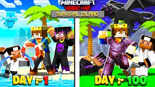 FINALE  100 Days On SURVIVAL ISLAND in Hardcore Minecraft 😰 [upl. by Anitsim]